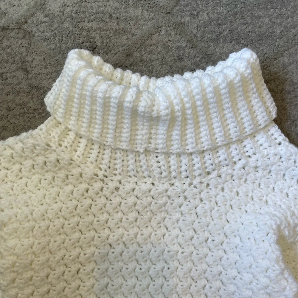 Crochet Turtleneck Dress Size XS - Picture 3 of 3